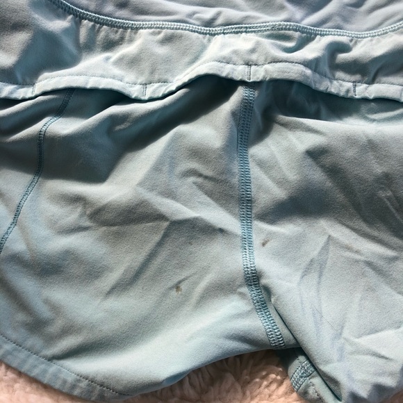 light blue lululemon speed up shorts - Picture 3 of 3